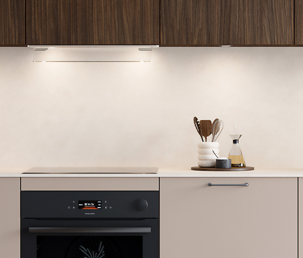 Belysning ovanför diskbänk och spis