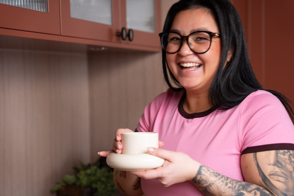 Nazuk älskar sin kaffehörna